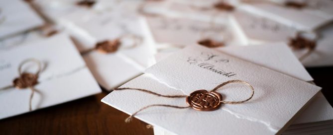 Briefumschläge für Siegelstempel